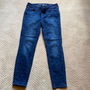 Eddie Bauer Slightly Curvy Skinny Ankle Jeans – Size 4, Printed Denim